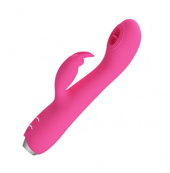 PRETTY LOVE - Powerful Licking Rabbit Vibrator Wand Masturbator (Chargeable - Pink)